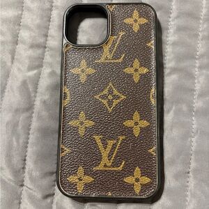 Louis Vuitton Monogram Brown and Gold Phone Case